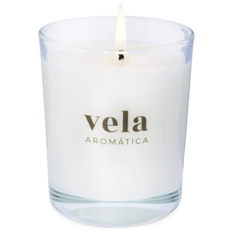 En Gran Velada puedes comprar pegatinas para hacer velas aromáticas, como este modelo con fondo transparente. Diseños exclusivos