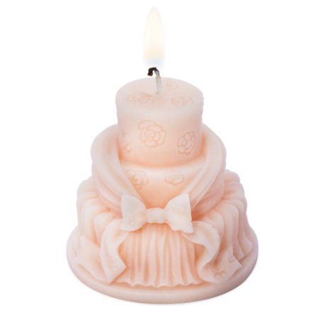 En Gran Velada puedes comprar moldes de silicona para hacer jabones y velas, como este en forma de tarta de boda con flores y la