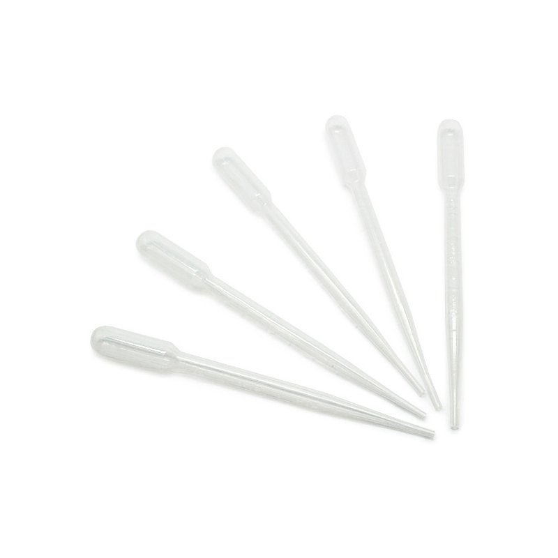 Pipetas Pasteur de 3 ml al por mayor en formato ahorro. Plástico práctico para medir pequeñas cantidades. ¡Compra ya con envío r