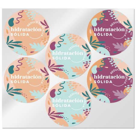 Decora tus cosméticos con estilo con nuestras pegatinas de hidratación sólida. Resistentes y lista para usar. ¡Envíos rápidos en