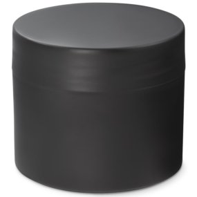 Tarro 100 ml plastico negro por mayor