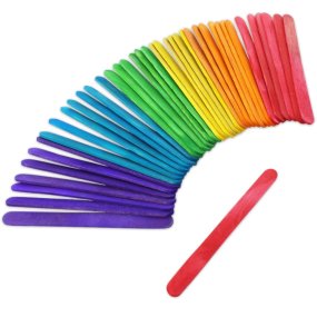 Palitos pequenos pintados para artesanato