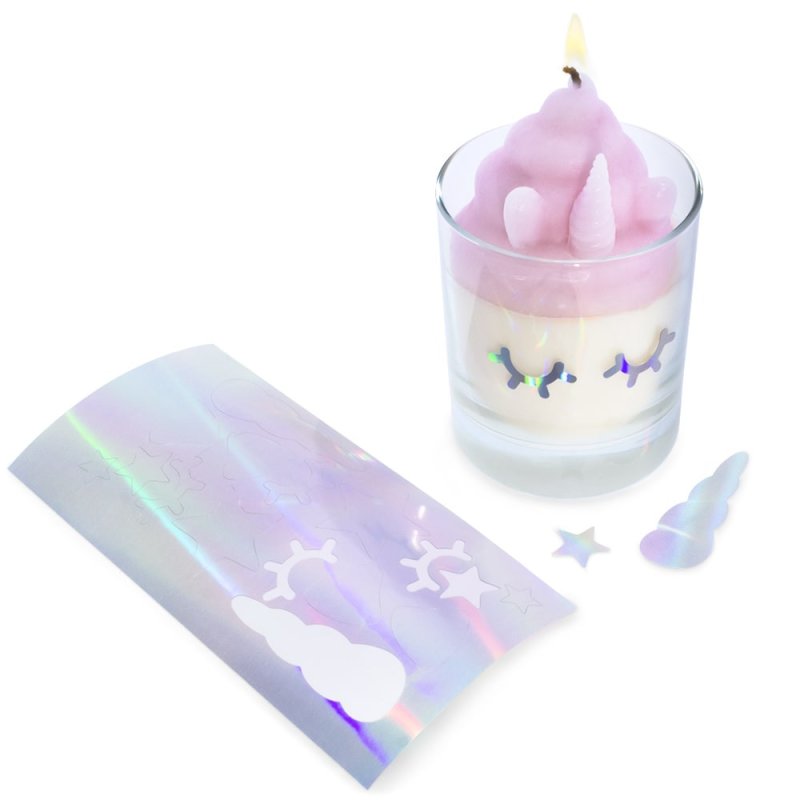 Descubre en Gran Velada pegatinas holográficas unicornio para packaging. Diseños exclusivos que destacarán tu producto. ¡Envíos 
