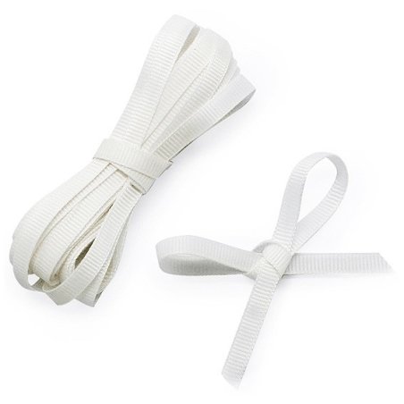 En Gran Velada puedes comprar cintas de grosgrain, como esta blanca de 1 cm de grosor. Varios colores disponibles. Se vende a me