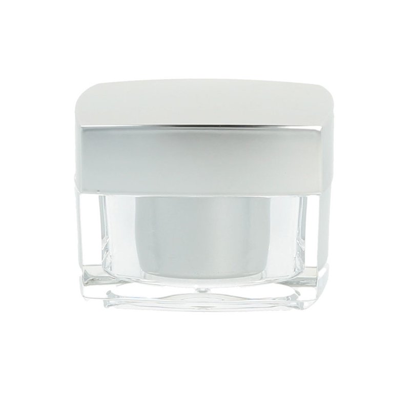 Envases para cremas, como este tarro cuadrado acrílico de 50 ml. Reciclable y reutilizable. ¡Compra con envíos rápidos y cuida e