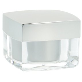 Tarro 50 ml cuadrado acrilico para crema por mayor