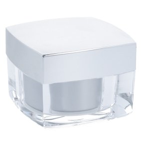 Tarro 30 ml cuadrado acrilico para crema por mayor