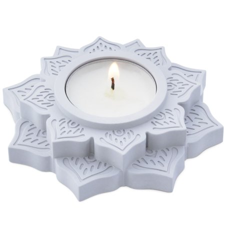 Descubre en Gran Velada exquisito molde de silicona para portavelas con diseño de loto. ¡Resistente, fácil de usar y envíos rápi