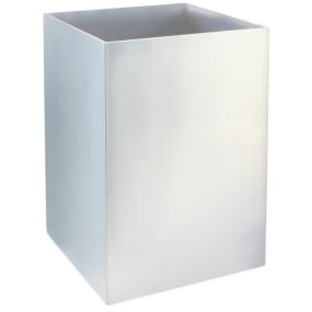 Molde de metal quadrado 10x10x15 cm para velas