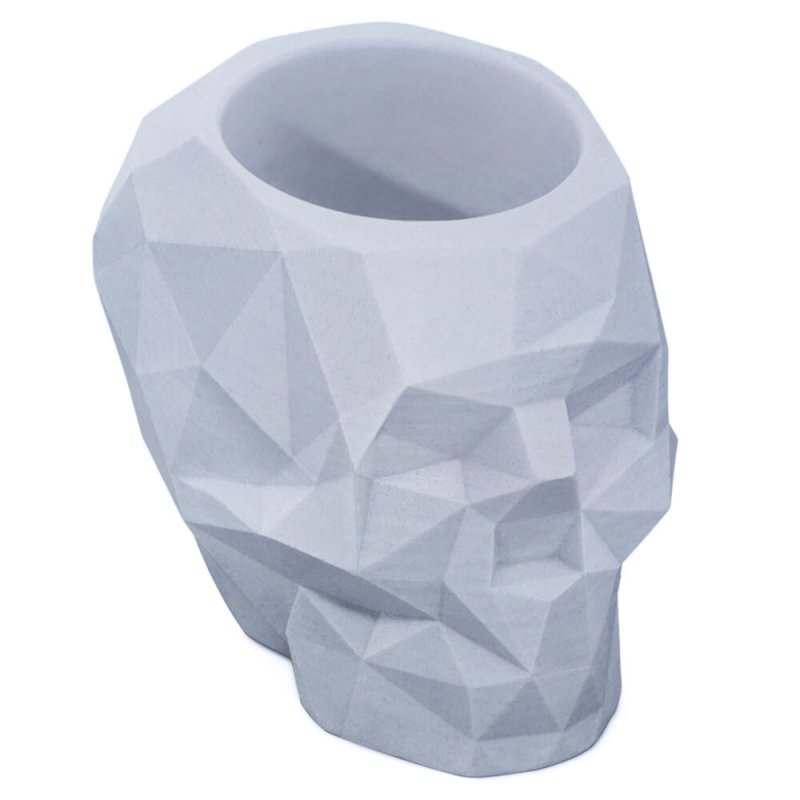 En Gran Velada puedes comprar moldes de silicona para hacer recipientes para velas, como este de calavera geométrica. ¡Fácil de 