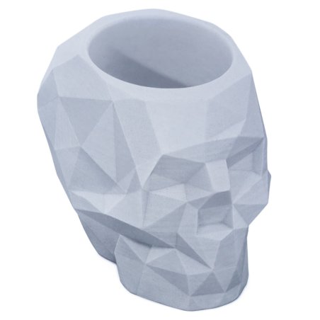 En Gran Velada puedes comprar moldes de silicona para hacer recipientes para velas, como este de calavera geométrica. ¡Fácil de 