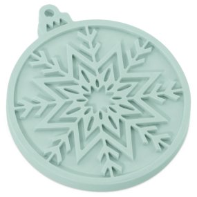 Molde guirnalda copo de nieve figura para colgar
