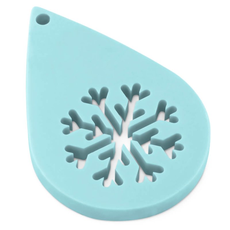 Descubre en Gran Velada originales moldes navideños como este de gota con copo de nieve. ¡Crea decoraciones únicas para tu árbol