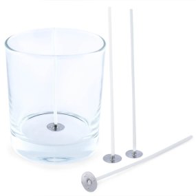 Mèche cirée 12 cm + porte-mèche