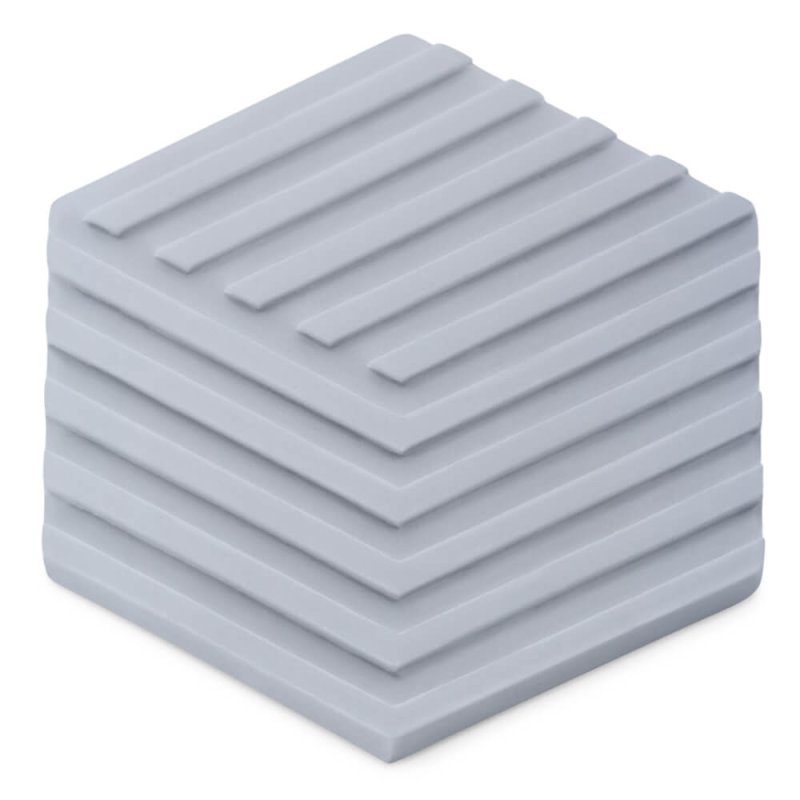 En Gran Velada puedes comprar moldes de silicona, como este hexagonal rayado para hacer posavasos. Es de silicona, resistente y 
