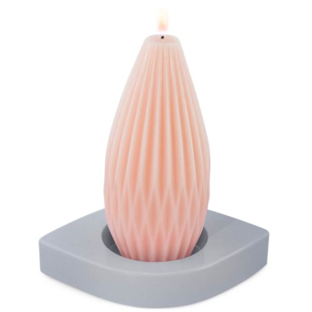 En Gran Velada puedes comprar moldes de silicona para hacer portavelas, como este geométrico en forma de ojo. ¡Fácil de usar! En