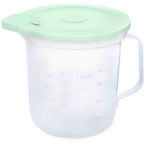 Jarra medidora de plastico con tapa