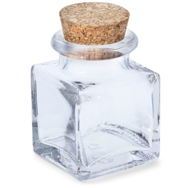 Botecito de cristal con tapa de corcho. Ideal para detalles personalizados. ¡Calidad, buen precio y envíos rápidos garantizados!