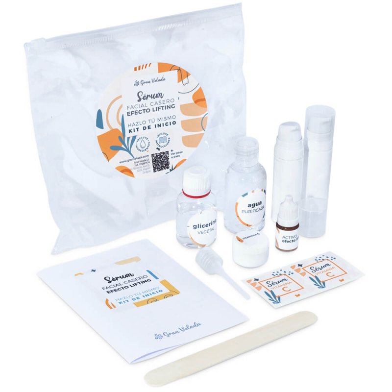 Kit todo incluido para hacer serum de vitamina C. ¡Aprende facilmente! Viene con ingredientes y la receta de serum vitamina C ca