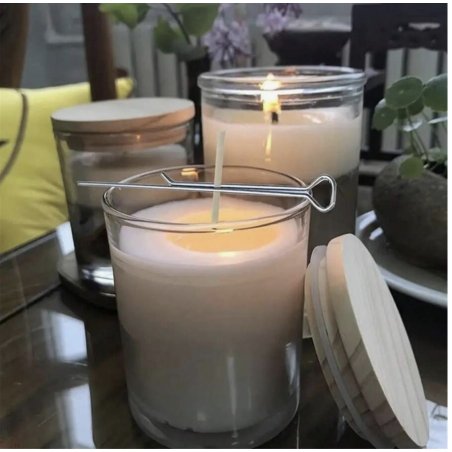 Descubre soporte para mechas de metal en Gran Velada. Práctico y duradero, ideal para velas caseras. Facilita la colocación de l