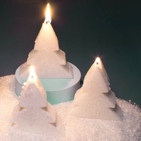 Materiales + instrucciones para hacer 5 velas árbol de Navidad caseras. ¡Todo incluido en este kit de Gran Velada! Fácil de usar