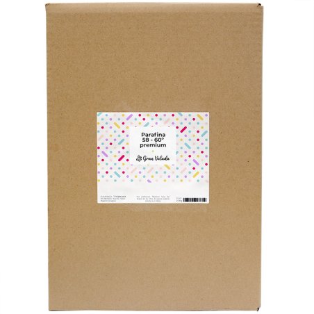 Parafina 58-60 premium al por mayor en envase ahorro. ¡Muy economica! Tienda especializada en materiales para hacer velas. Tenem