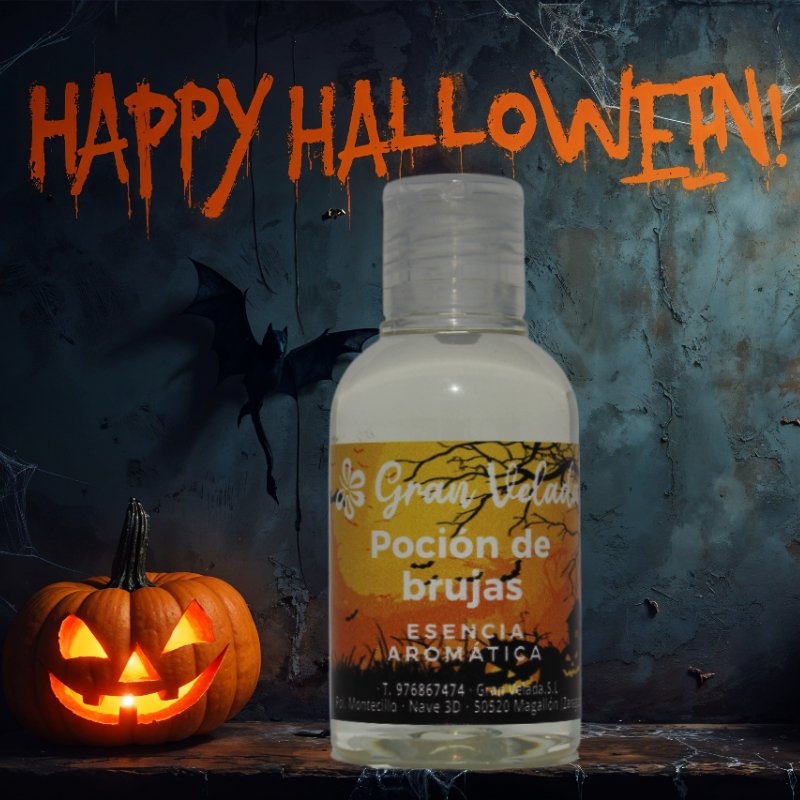Compra esencia aromática Poción de Brujas en Gran Velada. Ideal para jabones, velas y cosméticos. ¡Perfecta para fragancias mist