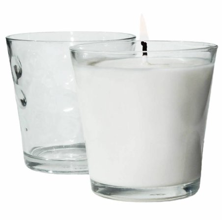 Compra vaso 260 ml Orbital en Gran Velada. Cristal resistente con topos, ideal para velas aromáticas y decorativas. ¡Perfecto pa