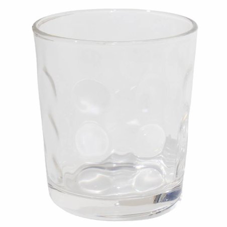 Compra vaso 260 ml Orbital en Gran Velada. Cristal resistente con topos, ideal para velas aromáticas y decorativas. ¡Perfecto pa