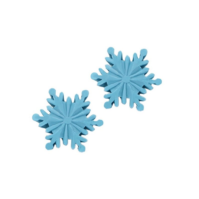En Gran Velada puedes comprar moldes de silicona para hacer velas, como este en forma de estrellas de nieve. Resistentes y facil