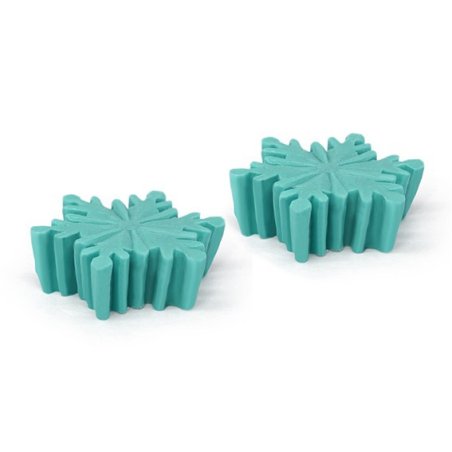 En Gran Velada puedes comprar moldes de silicona para hacer velas, como este en forma de estrellas de nieve. Resistentes y facil