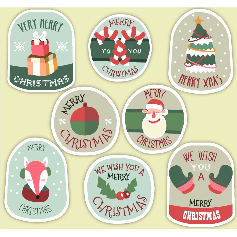 Descubre Pegatinas Navideñas Mensajes de Navidad en Gran Velada. Ideales para decorar regalos y proyectos DIY. ¡Compra ahora! - 