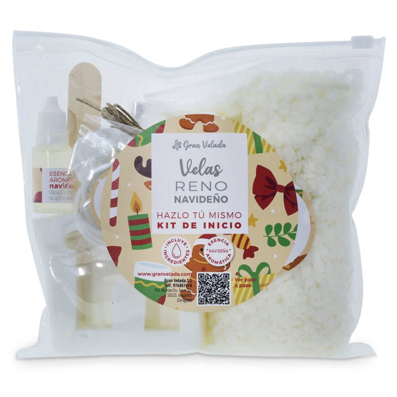 Descubre el kit para hacer velas navideñas de reno en Gran Velada. Incluye materiales e instrucciones paso a paso. ¡Compra ahora