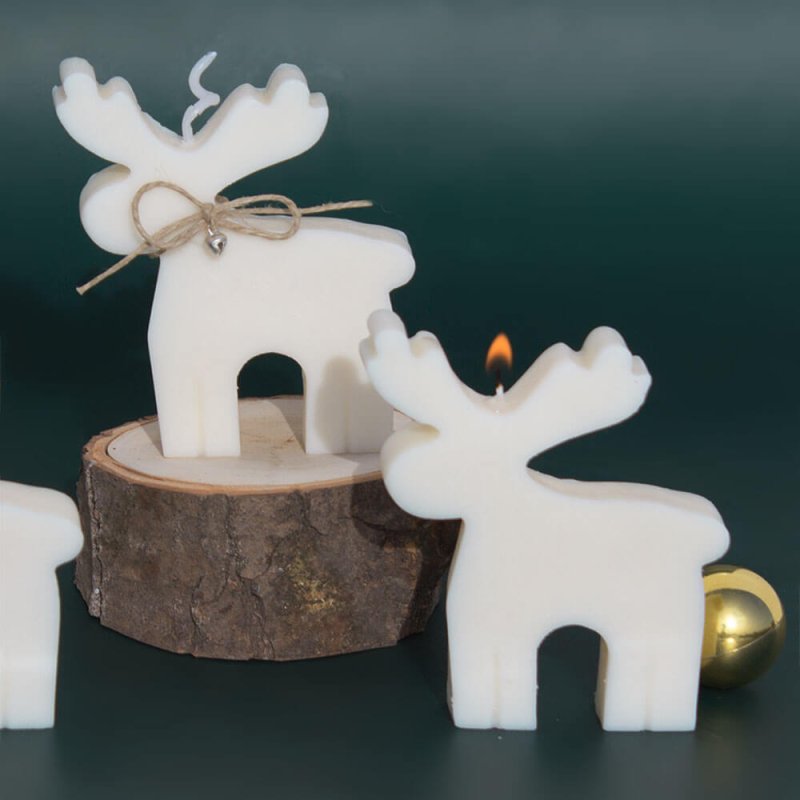 Descubre el kit para hacer velas navideñas de reno en Gran Velada. Incluye materiales e instrucciones paso a paso. ¡Compra ahora