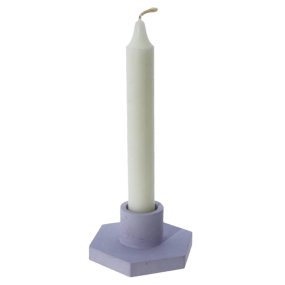 Molde porta-velas candelabro hexagonal