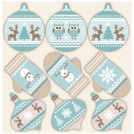 Pegatinas navideñas para packaging con bolas, guirnaldas y manoplas. ¡Amplia variedad y envíos rápidos! - Cómo hacer Packaging n
