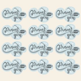 Adesivos para brindes Present For You