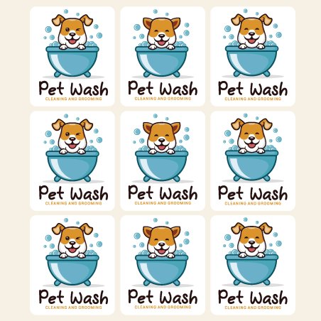 Añade un toque divertido y profesional a tus productos DIY con las pegatinas Pet Wash de Gran Velada. Ideales para champús y art