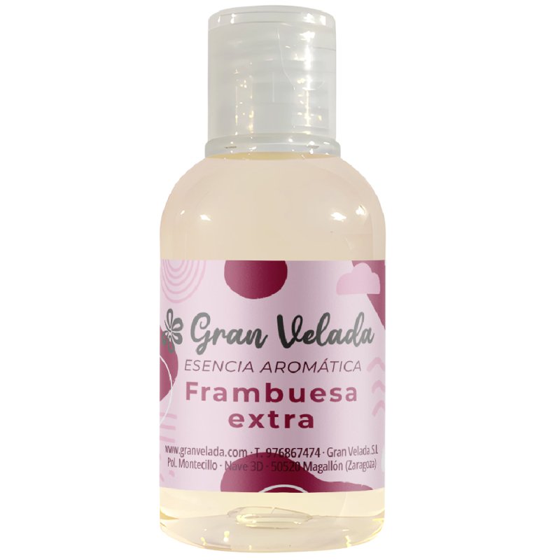 En Gran Velada puedes comprar esencia extra concentrada de frambuesa con un intenso aroma. Ideal para hacer velas, jabones, perf