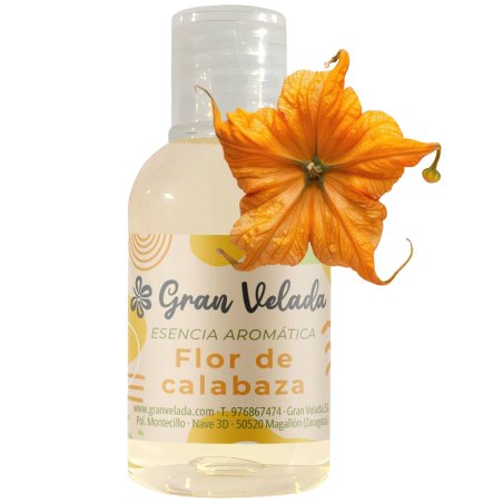 Compra esencia aromática Flor de Calabaza en Gran Velada. Ideal para jabones, velas y cremas. ¡Perfecta para fragancias dulces y