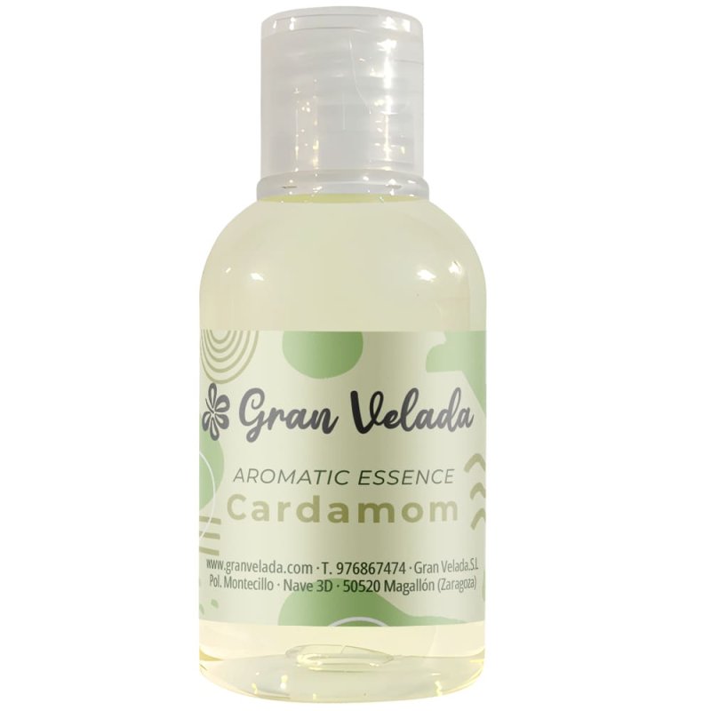 En Gran Velada puedes comprar esencia de cardamomo a granel. Venta al por mayor y menor. Ideal para aromatizar jabones, velas, a