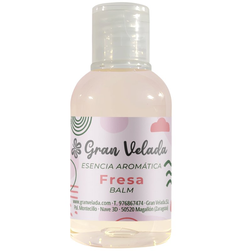 En Granvelada.com disponemos de un amplio catalogo de esencias balm concentradas para hacer labiales caseros. Esta es de fresa. 