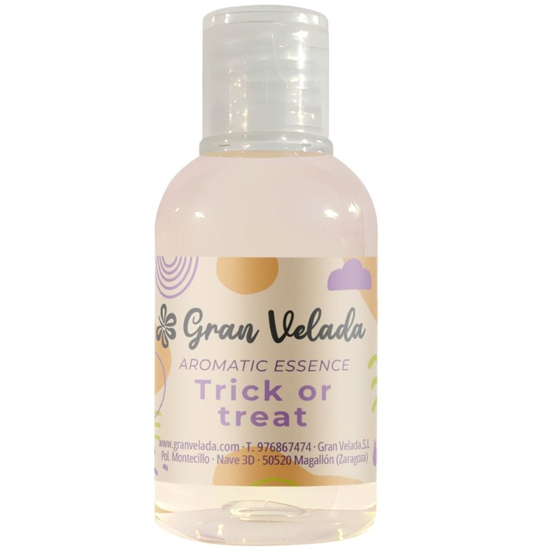 Compra esencia aromática truco o trato en Gran Velada. Ideal para jabones, velas y ambientadores. ¡Perfecta para fragancias dulc