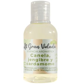 Essência aromática de canela, gengibre e cardamomo