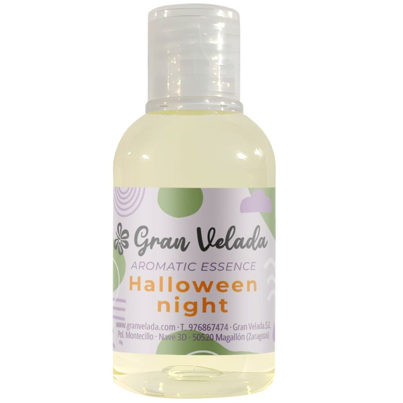 Compra esencia aromática Noche de Halloween en Gran Velada. Ideal para jabones, velas y cosméticos. ¡Perfecta para fragancias mi