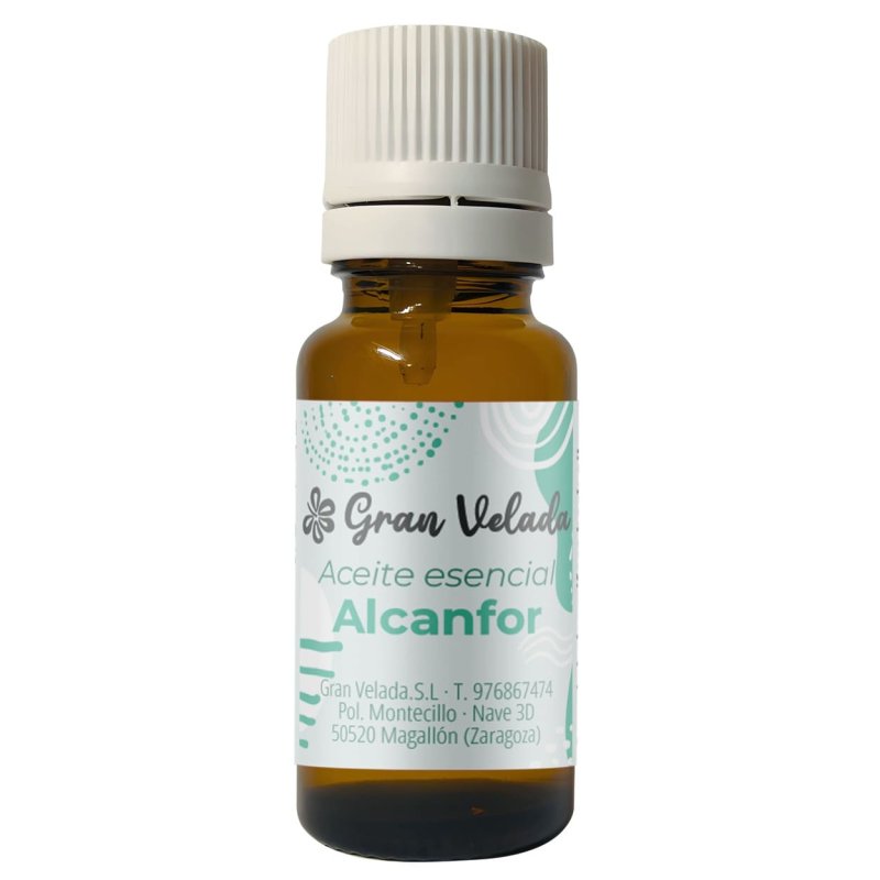 En Gran Velada puedes comprar aceite esencial de alcanfor y disfrutar de sus propiedades para aromaterapia, cosmética... Puro y 