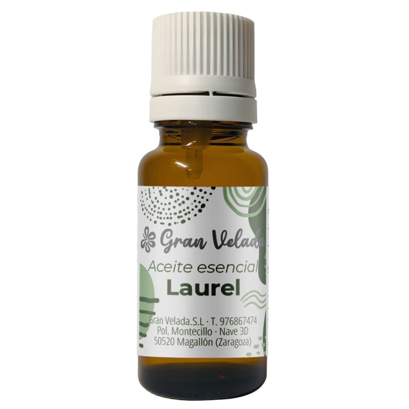 Descubre el Aceite esencial de laurel 100% puro y natural de Gran Velada. Ideal para cosmética, aromaterapia y velas. Cómpralo o