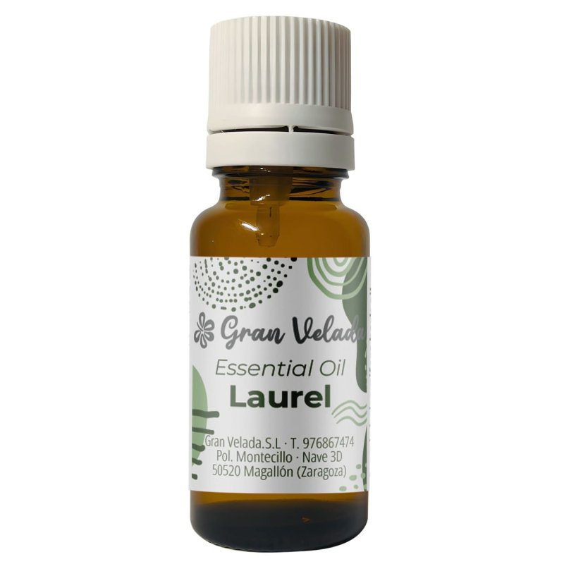Descubre el Aceite esencial de laurel 100% puro y natural de Gran Velada. Ideal para cosmética, aromaterapia y velas. Cómpralo o
