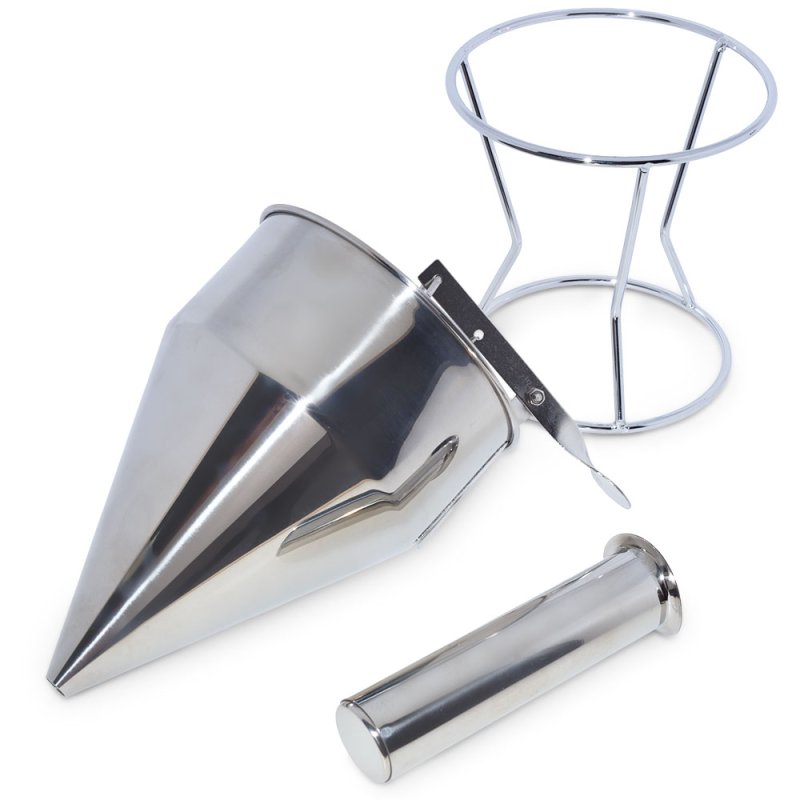 Descubre el embudo grande de metal para envasar en Gran Velada. Resistente y práctico, ideal para jabones líquidos, velas y crem