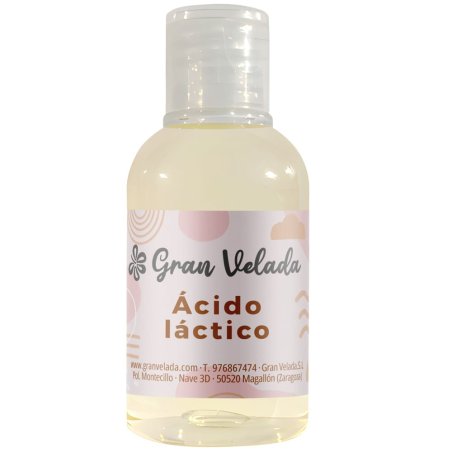 Compra ácido láctico 80% en Gran Velada. AHA natural, ideal como hidratante, exfoliante y renovador celular. Perfecto para crema